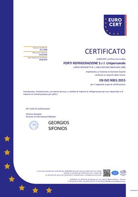 Certificazioni Forti Refrigerazione 3